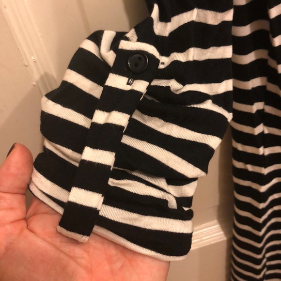 Black and white striped dress - Picture 3 of 5